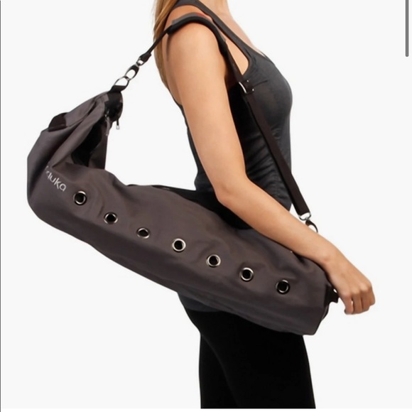 manduka Bags Nwt Manduka Matsak Large Yoga Mat Bag Graphite Poshmark